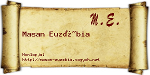 Masan Euzébia névjegykártya